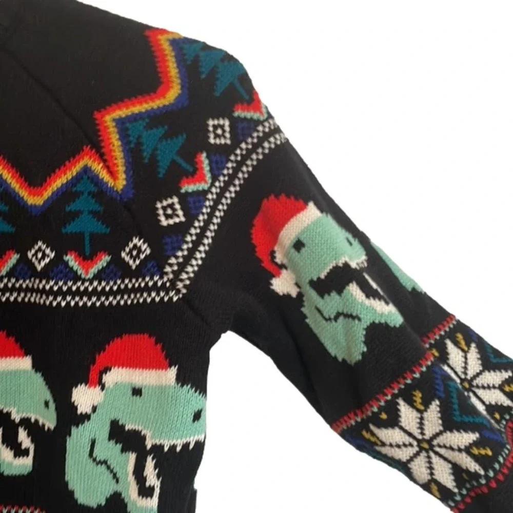 2 for $30! Hanna Andersson Dino Christmas Sweaters - Picture 3 of 3
